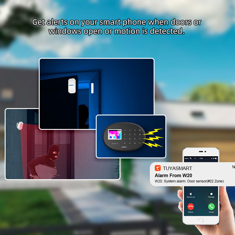 Home Zone Security App - KERUI WiFi + 4G/2G Sistema di