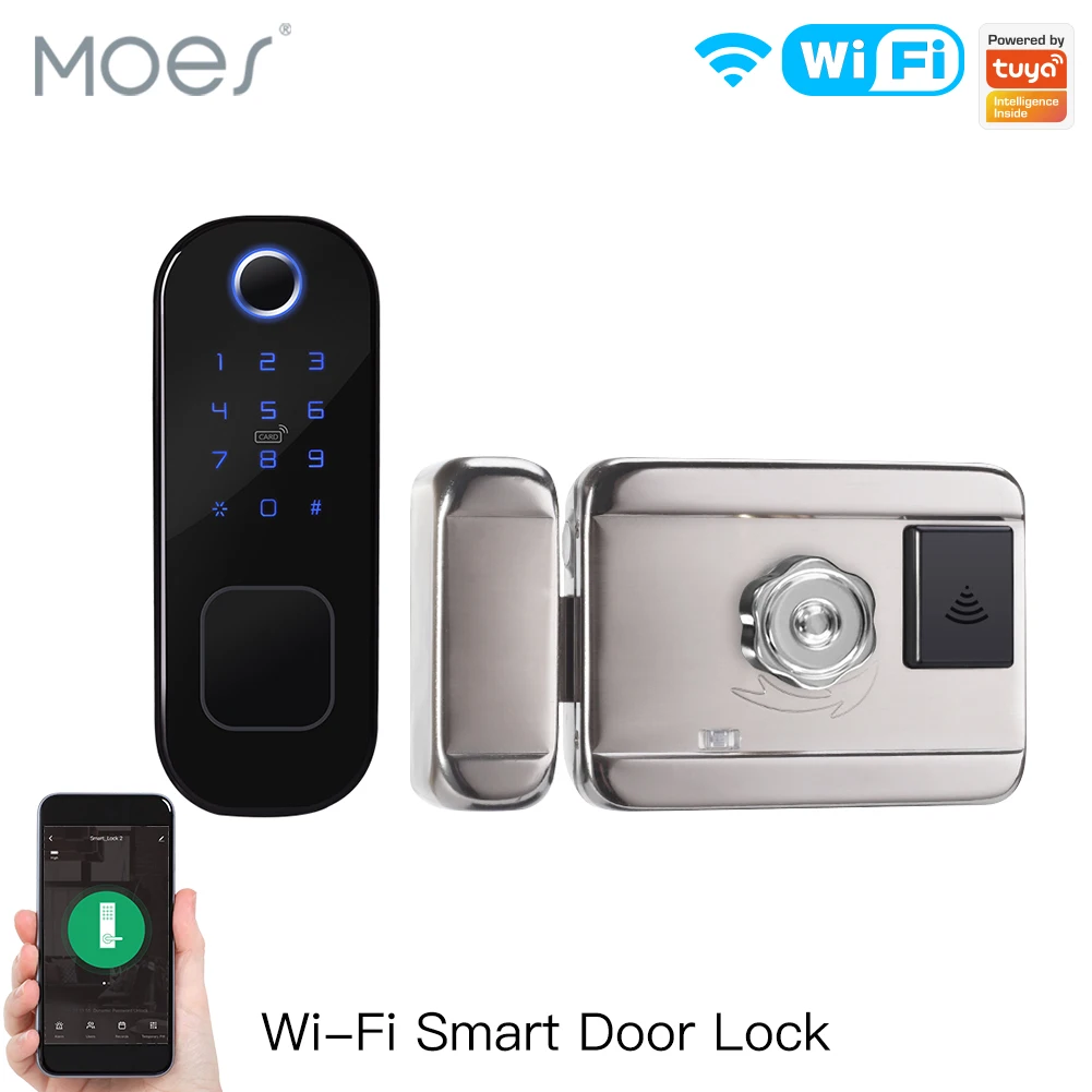 Home Security Upgrades - MOES WiFi Tuya Smart Lock Porta