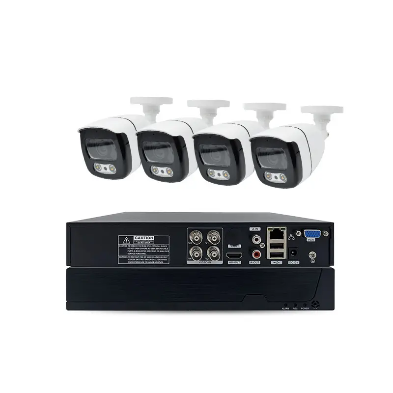 Home Security Cameras Outdoor - Kit Sistema di Videosorveglianza CCTV Analogico