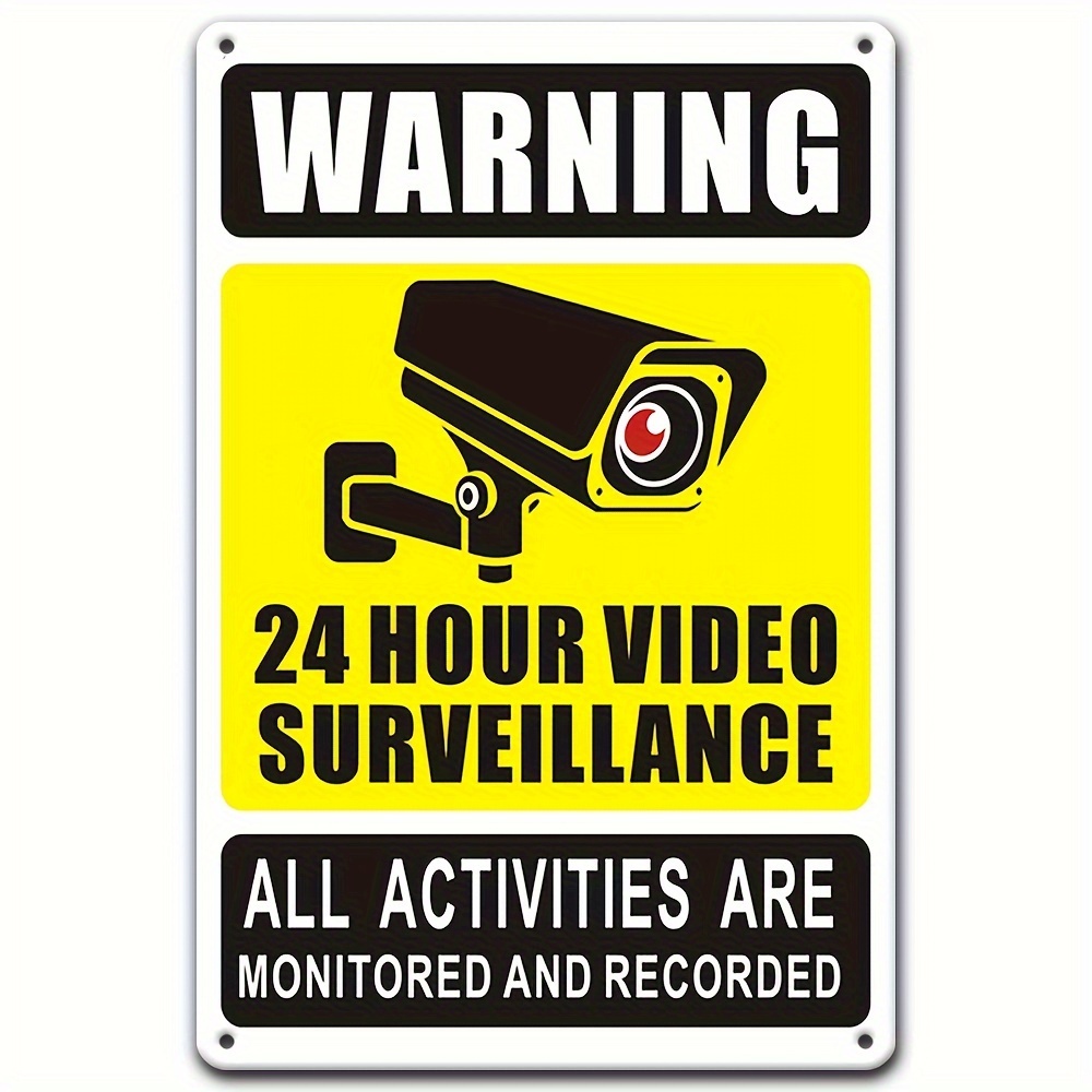 Home Security Electronics - Segnale di avvertimento per videosorveglianza 24