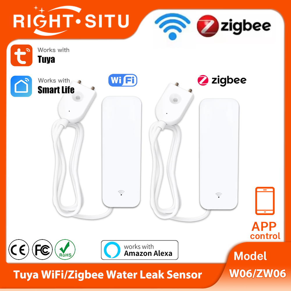 Home Security Business - Tuya WiFi Zigbee Sensore acqua Rilevatore