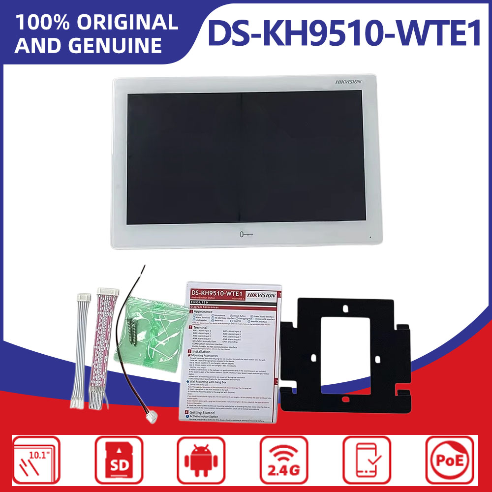 Home Security System Hikvision - Hikvision DS-KH9510-WTE1(B) Stazione Interna IP con