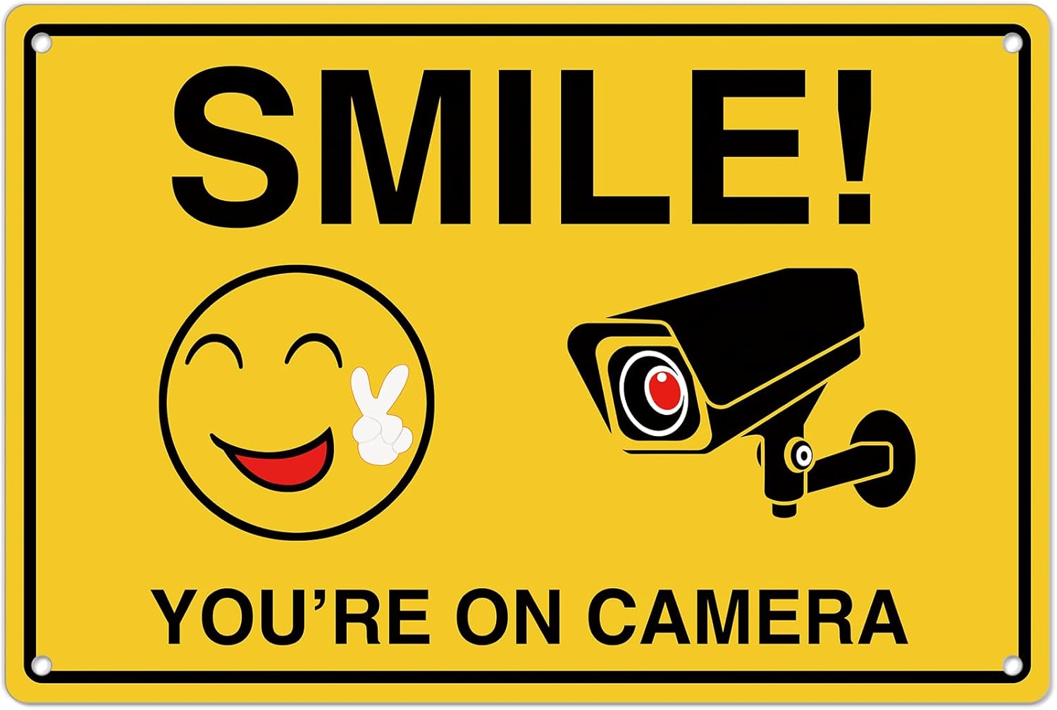 Home Security Business - Smile Youre On Insegne della fotocamera;
