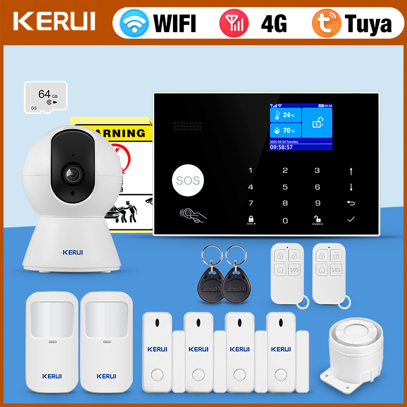 Home Zone Security App - KERUI Sistema di Allarme 4G con