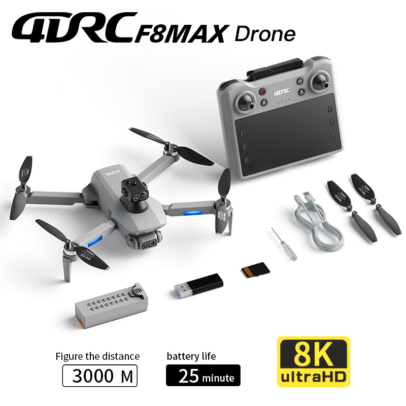 Home Security Cameras Outdoor - F8 MAX GPS Drone Professionale 8K