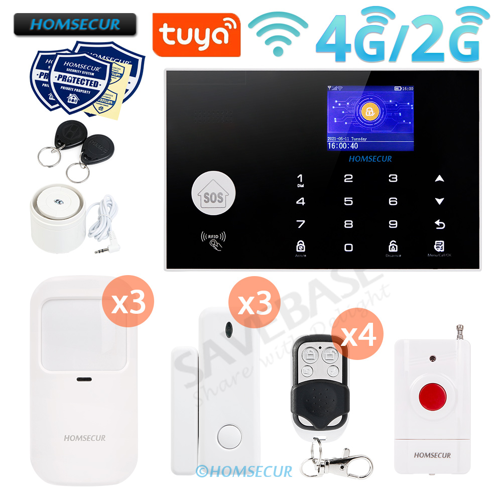 Home Zone Security App - 433 MHz Wireless 4G/3G/GSM WIFI Tuyasmart