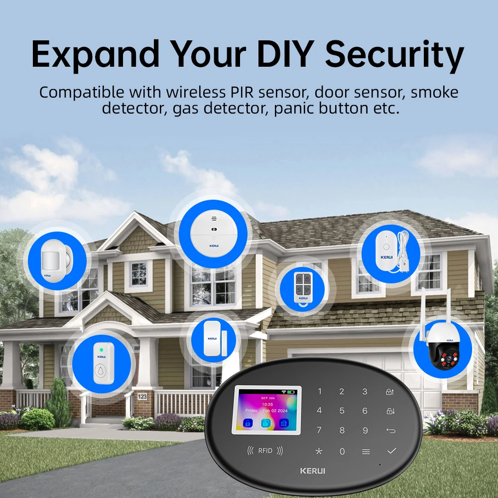 KERUI WiFi + 4G/2G Sistema di  - Home Zone Security App recensione e prezzo