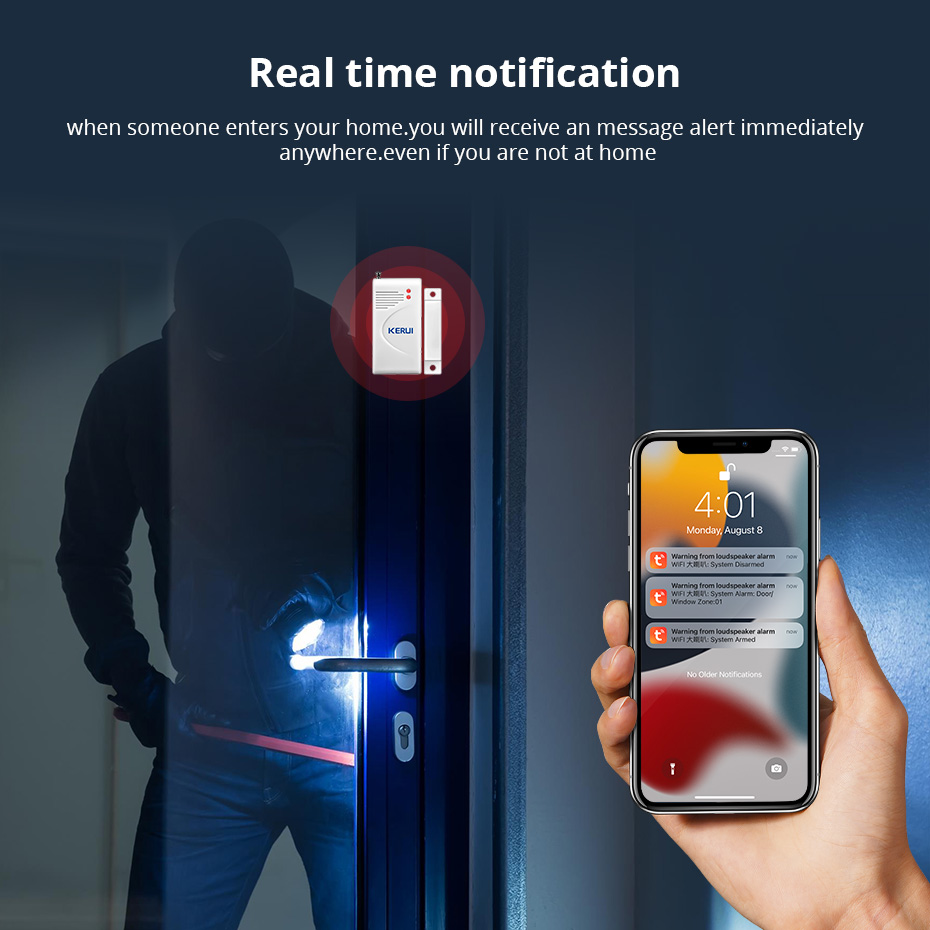 KERUI Tuya Smart WIFI Kit sist - Home Zone Security App recensione e prezzo