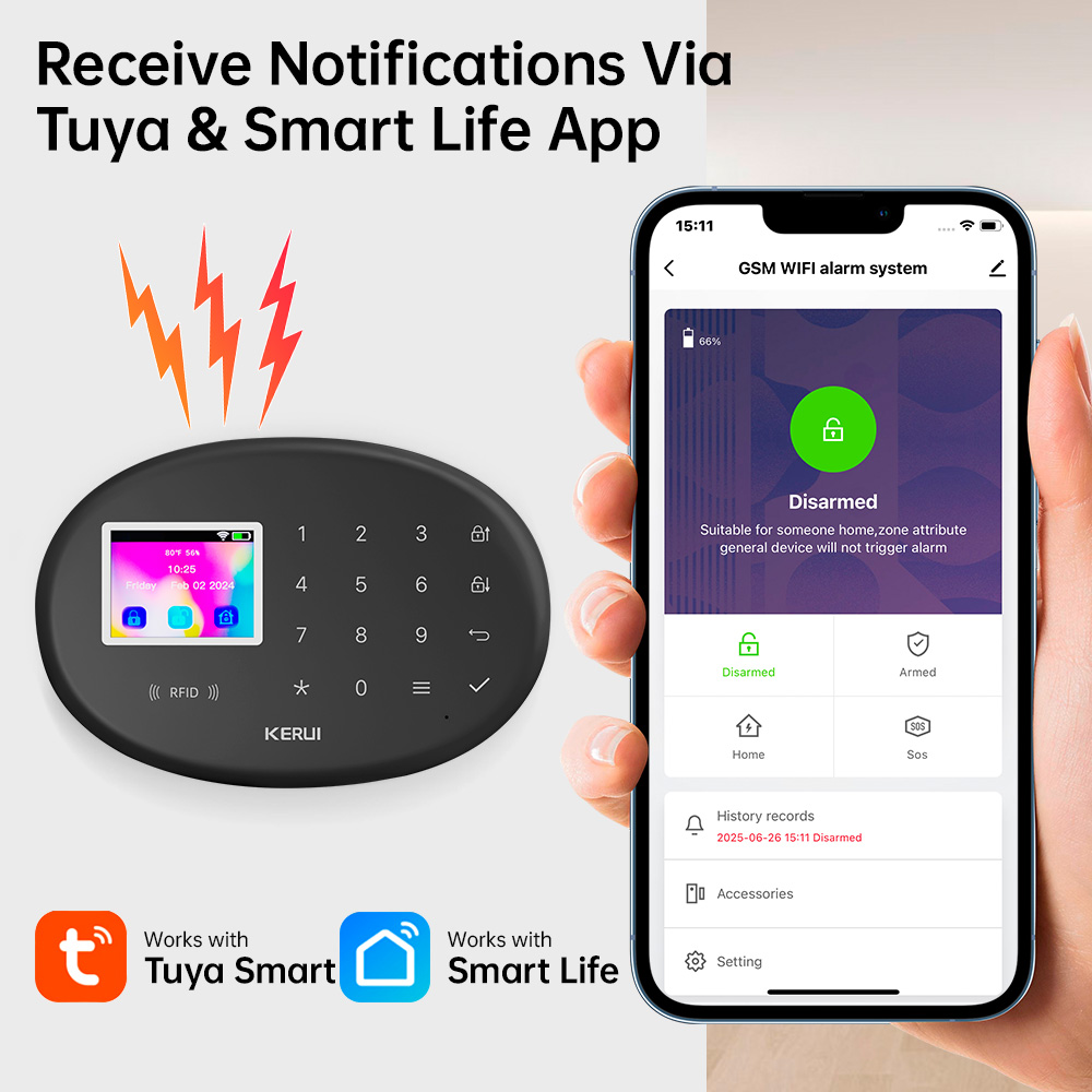KERUI Sistema di Allarme di Si - Home Zone Security App recensione e prezzo