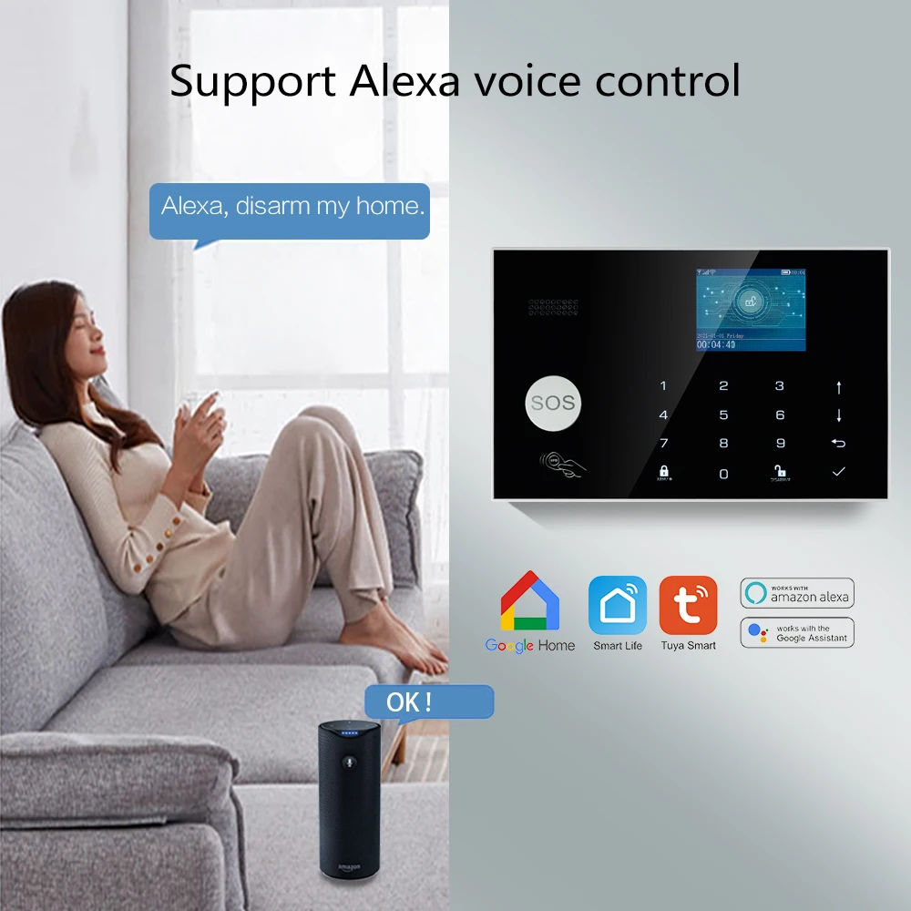 Tuya Wireless WIFI GSM Sistema - Home Zone Security App recensione e prezzo